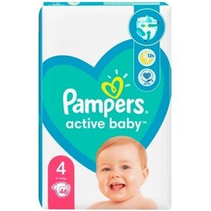 Pampers active baby 4 (9-14kg) 46ks