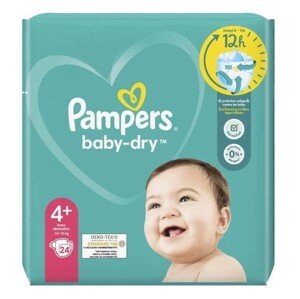 PAMPERS Detské plienky Baby-dry 4+ (10-15kg) 24ks